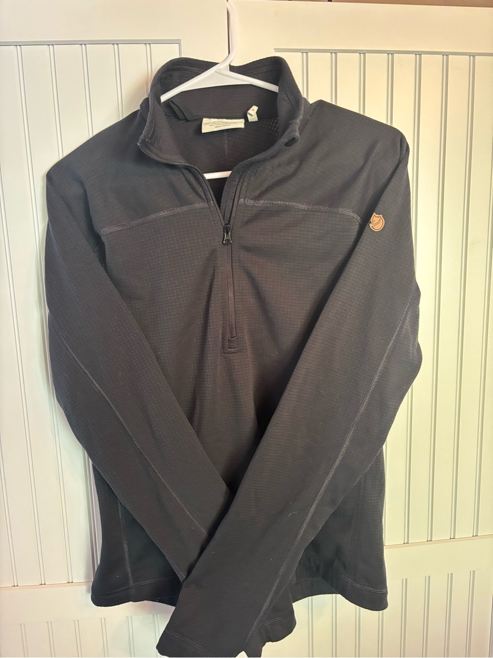 Fjallraven Women’s Bluish/Gray Quarter-Zip Sweater